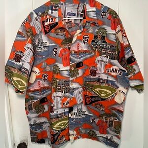 Vintage Reyn Spooner 2014 San Francisco Giants Wold Series shirt. Size XL.